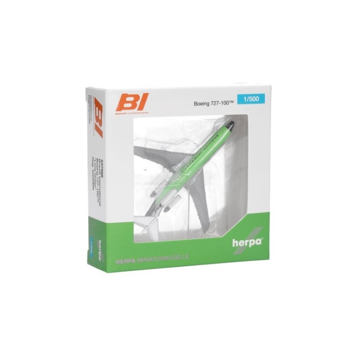Herpa Braniff International Boeing 727-100 - solid lime green – produktbillede 5