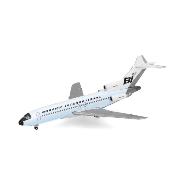 Herpa Braniff International Boeing 727-100 - Solid Light Sky Blue – produktbillede 4