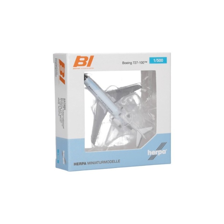 Herpa Braniff International Boeing 727-100 - Solid Light Sky Blue – produktbillede 5