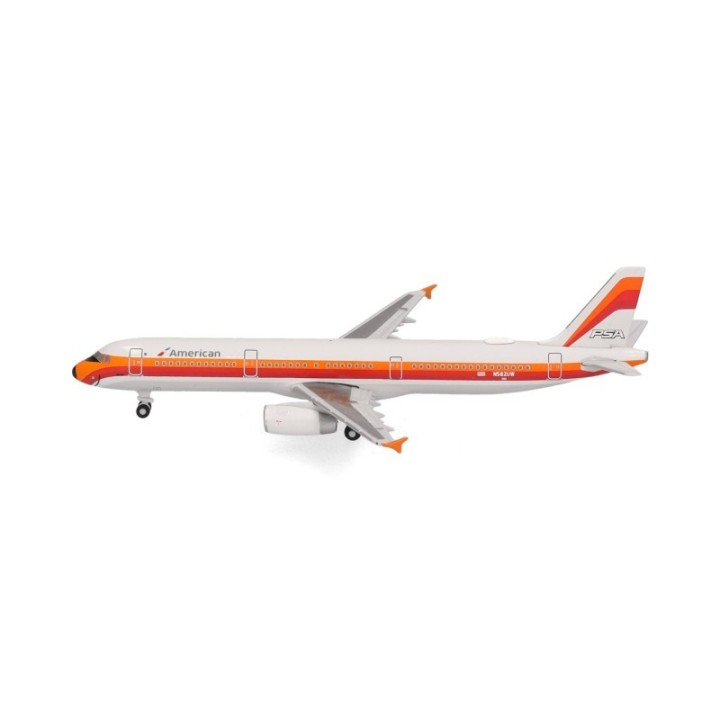 Herpa American Airlines Airbus A321 - PSA Heritage bemaling – produktbillede 2