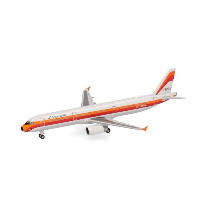 Herpa American Airlines Airbus A321 - PSA Heritage bemaling – produktbillede 4