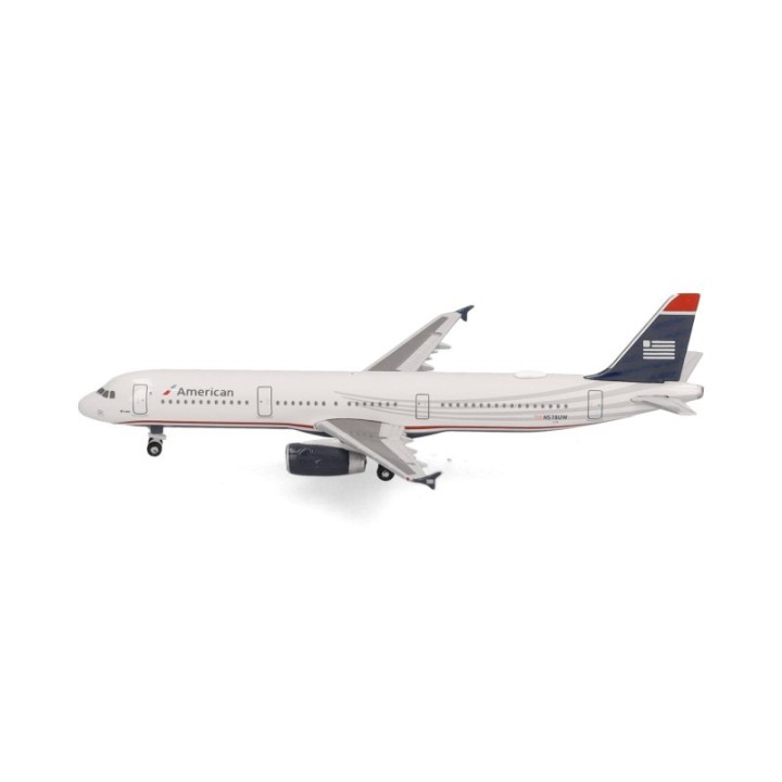 Herpa American Airlines Airbus A321 - US Airways Heritage bemaling - N578UW – produktbillede 2