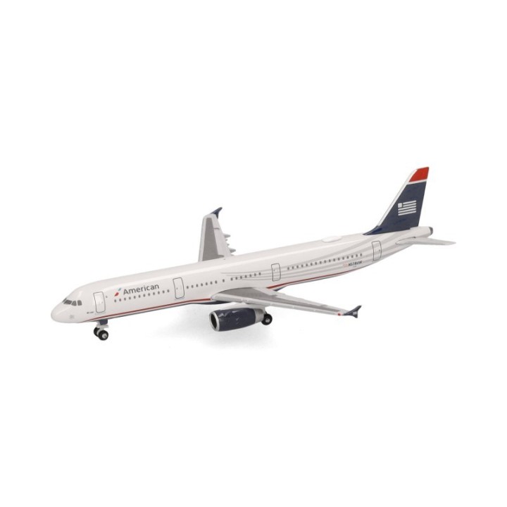 Herpa American Airlines Airbus A321 - US Airways Heritage bemaling - N578UW – produktbillede 4
