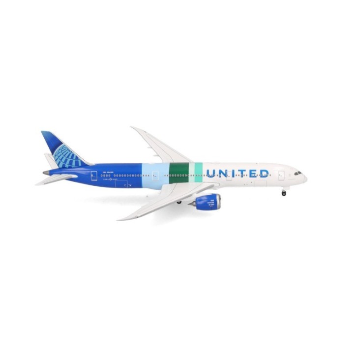 Herpa United Airlines Boeing 787-9 Dreamliner The Future is SAF - N24988