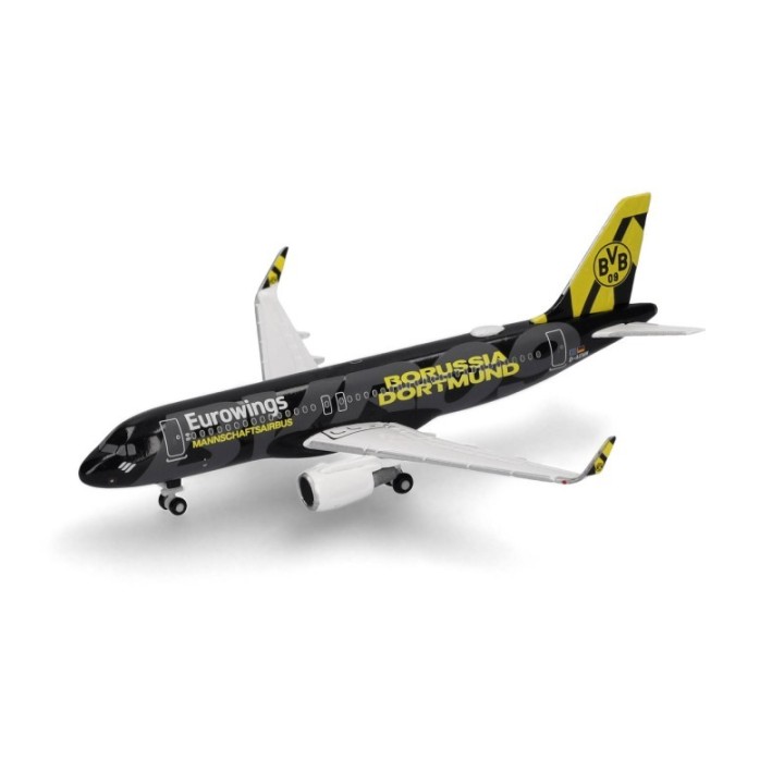 Herpa Eurowings Airbus A320 BVB Mannschaftsairbus (2025) – produktbillede 4