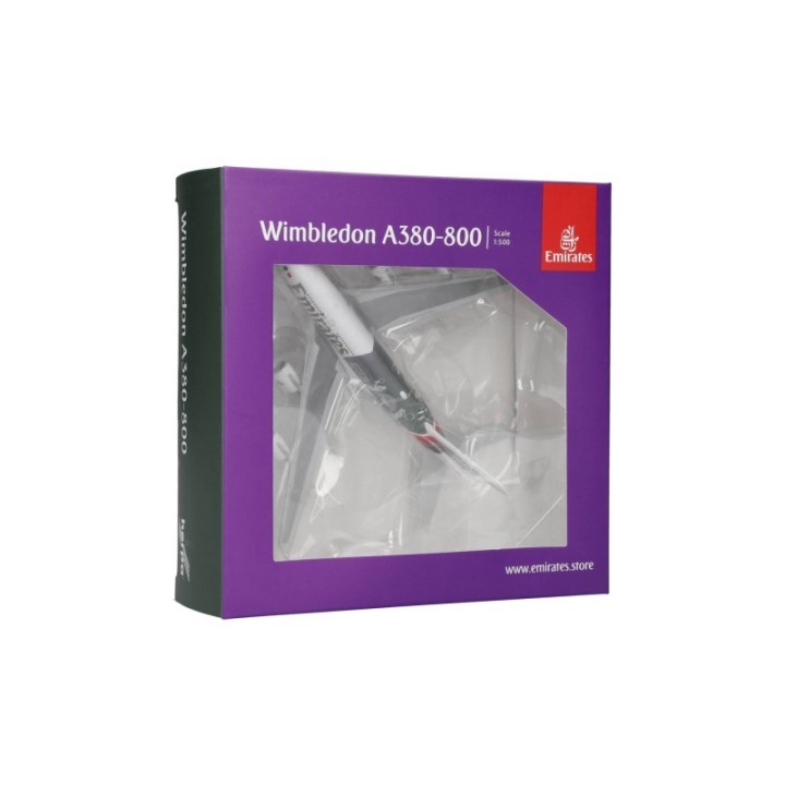 Herpa Emirates Airbus A380 Wimbledon Official Partner – produktbillede 5