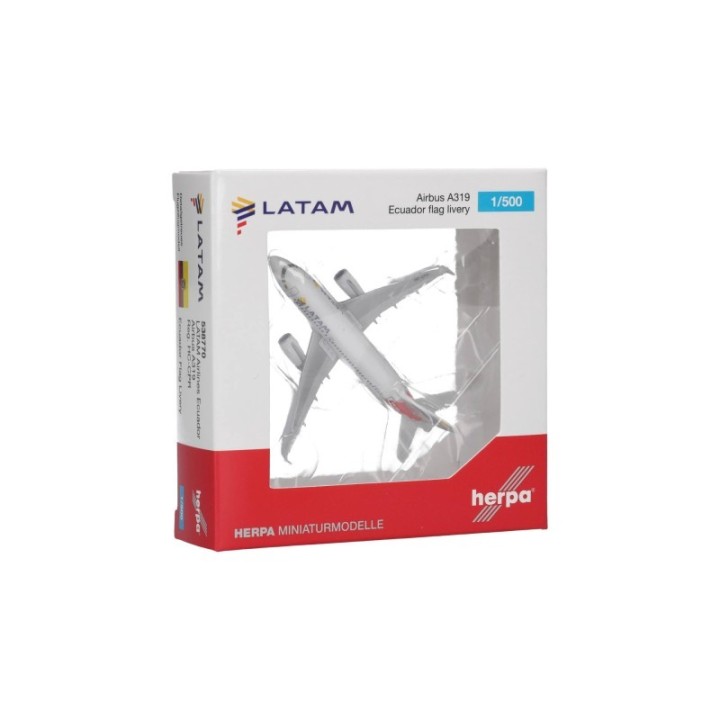 Herpa LATAM Airlines Ecuador Airbus A319 - Ecuador Flag bemaling – produktbillede 5