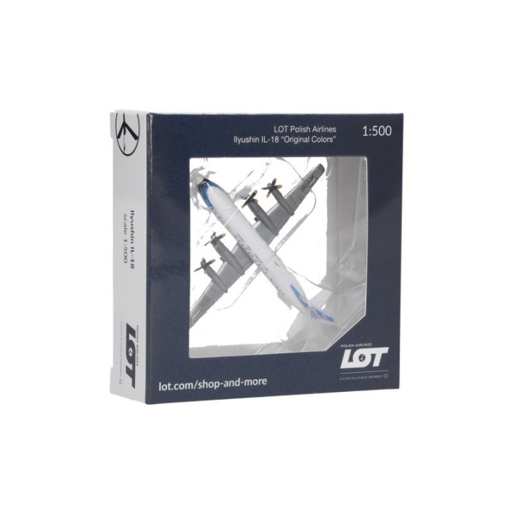 Herpa LOT Polish Airlines Ilyushin IL-18 (original colors) – produktbillede 5