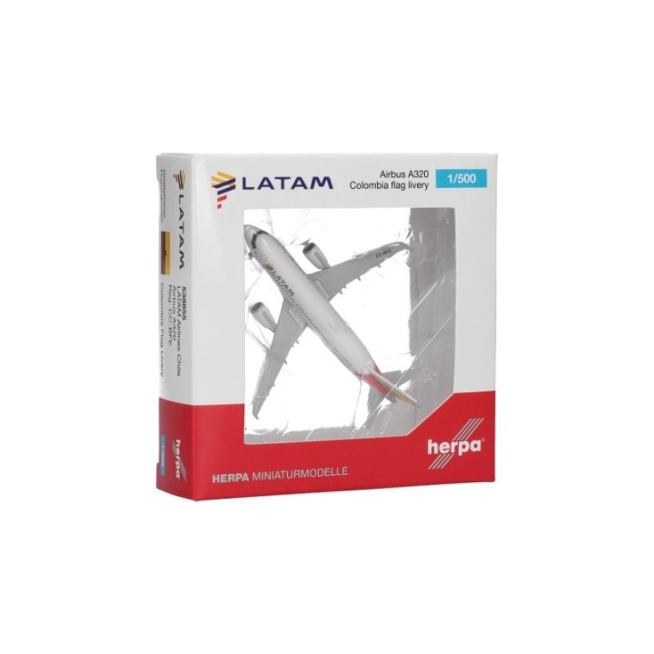 Herpa LATAM Airlines Chile Airbus A320 - Colombia Flag bemaling – produktbillede 5