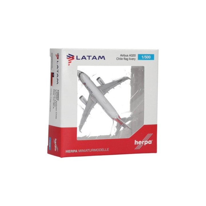 Herpa LATAM Airlines Chile Airbus A320 – Chile Flag bemaling – produktbillede 5