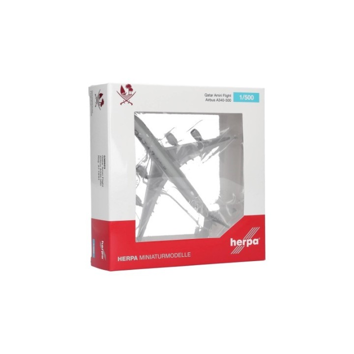Herpa Qatar Amiri Flight Airbus A340-500 – produktbillede 5