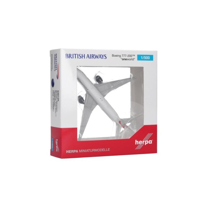 Herpa British Airways Boeing 777-200 oneworld – produktbillede 5
