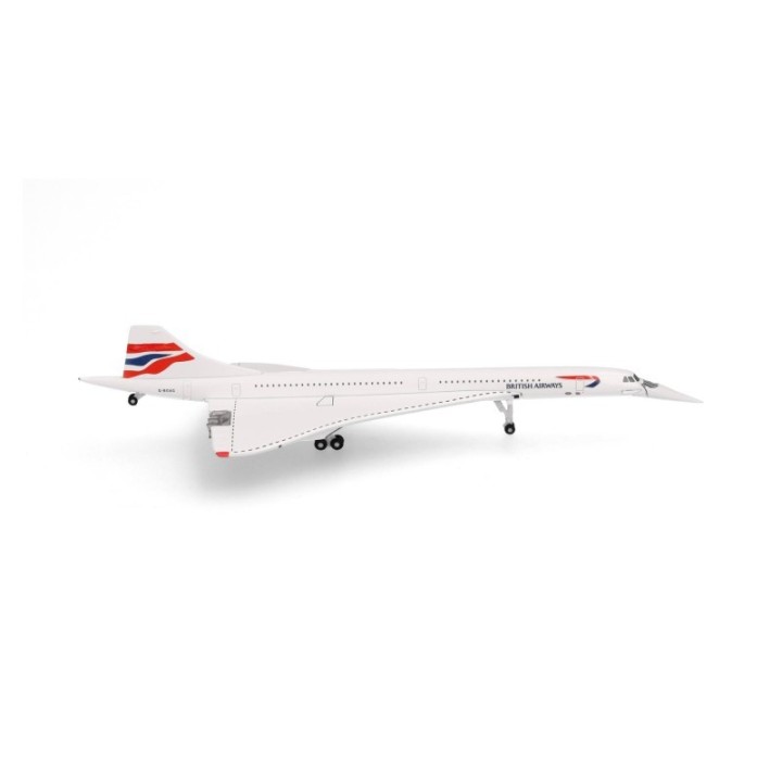 Herpa British Airways Concorde - Union Flag bemaling - nose down