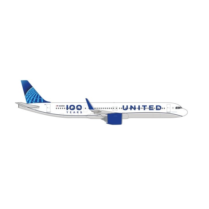 Herpa United Airlines Airbus A321neo 100 Years
