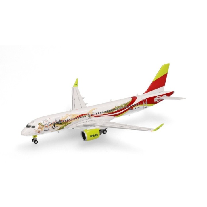 Herpa AirBaltic Airbus A220-300 50th A220 – produktbillede 4